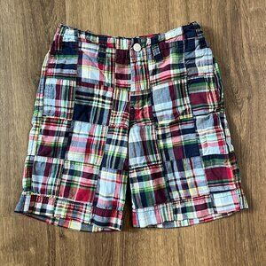 Talbots Kids Madras Patchwork Summer Shorts Sz 5